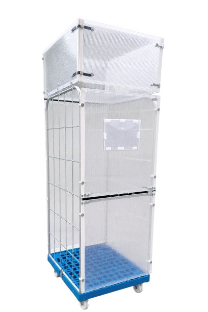 HeroPAK roll-container, two-tier configuration