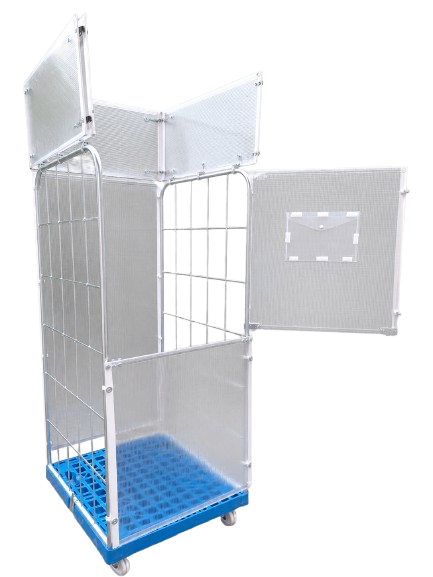 HeroPAK roll-container, panels folded open